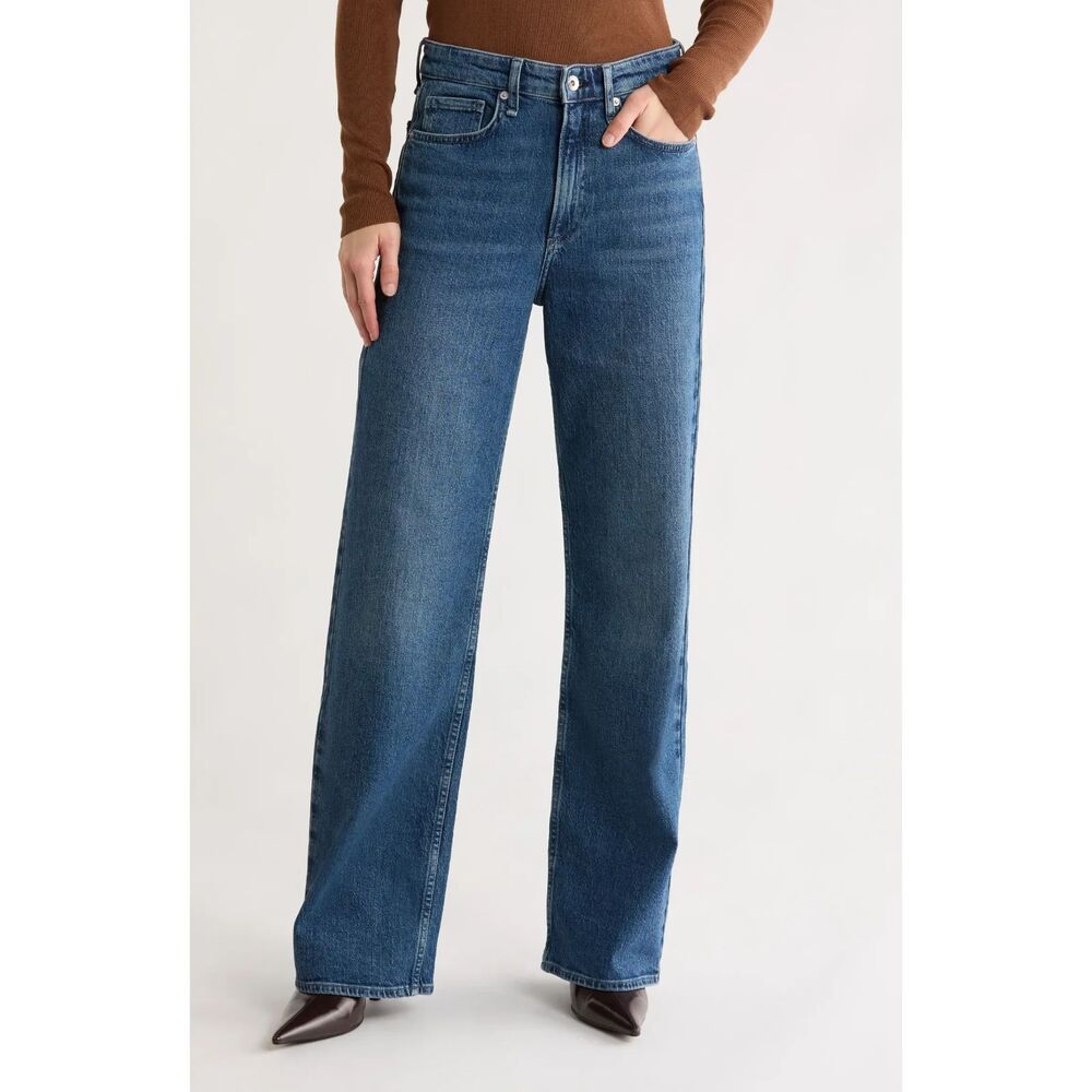 Rag & Bone Lori Mid Rise Wide Leg Jeans 24
